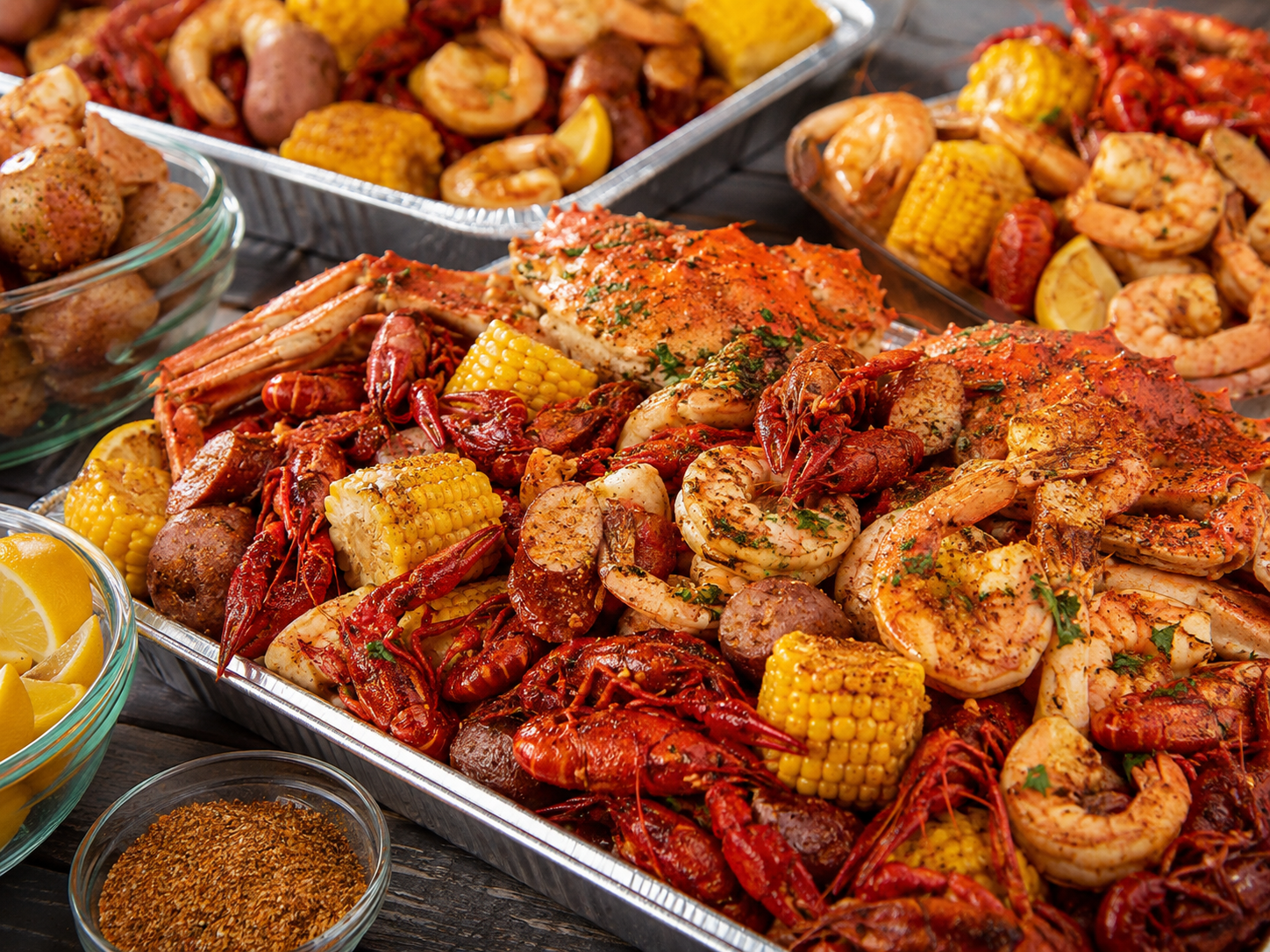 Gulf Coast seafood boil catering